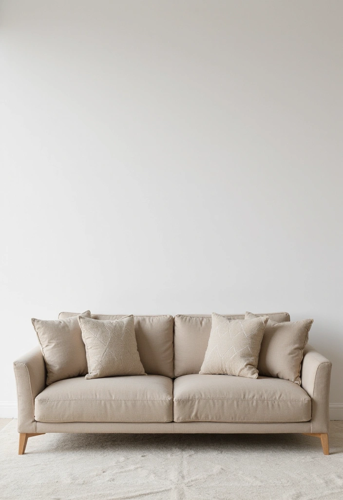 25 Beige Sofa with Pillows Ideas That Feel Effortlessly Chic 18 25 Beige Sofa with Pillows Ideas That Feel Effortlessly Chic - 18. Minimalist Accessories