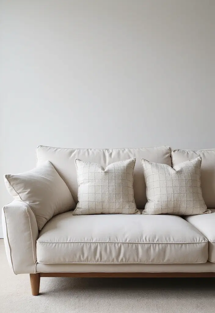 25 Checkered Pillow Ideas for Cozy Living Rooms 21 25 Checkered Pillow Ideas for Cozy Living Rooms - 21. Minimalist Checkered Pillows