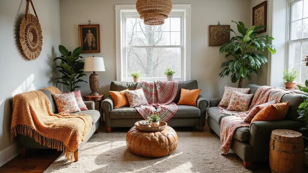 25 Crochet Throws on Sofas for Cozy Living Room Vibes