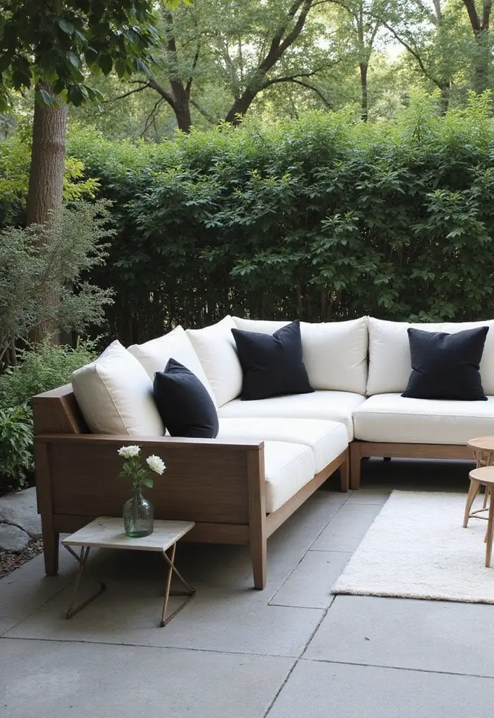 25 Outdoor Pillow Color Schemes That Refresh Your Patio Instantly 11 25 Outdoor Pillow Color Schemes That Refresh Your Patio Instantly - 11. Modern Monochrome