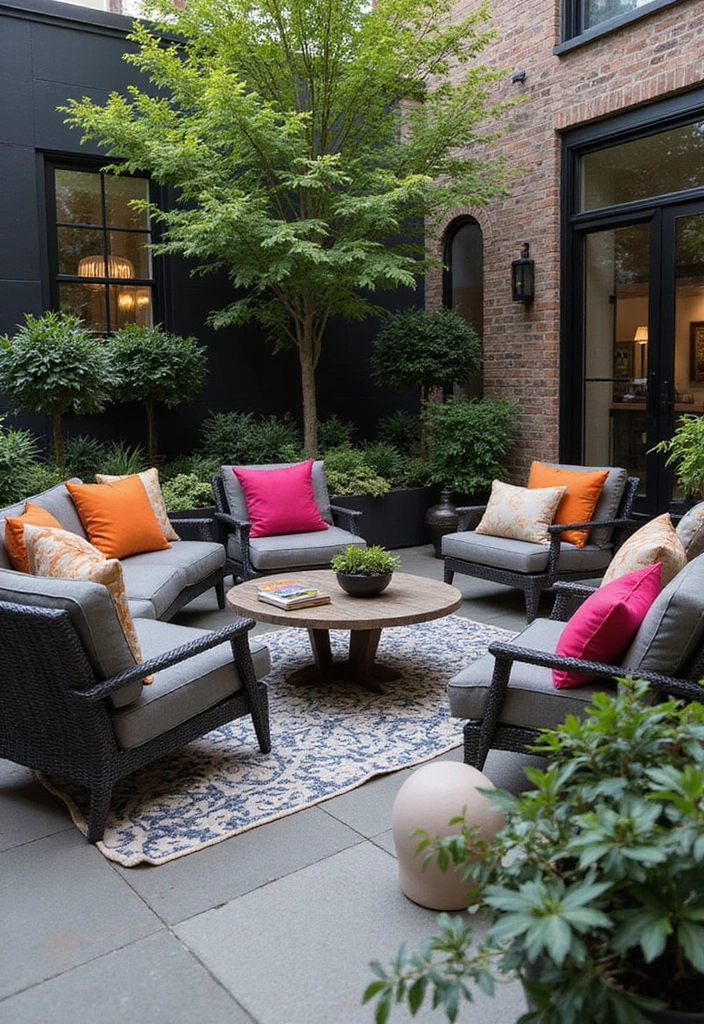 25 Outdoor Pillow Color Schemes That Refresh Your Patio Instantly 19 25 Outdoor Pillow Color Schemes That Refresh Your Patio Instantly - 19. Urban Edge