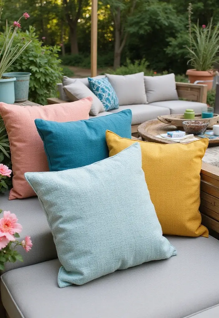 25 Outdoor Pillow Color Schemes That Refresh Your Patio Instantly 20 25 Outdoor Pillow Color Schemes That Refresh Your Patio Instantly - 20. The Color of the Year