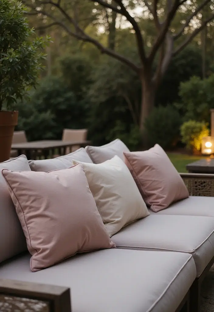 25 Outdoor Pillow Color Schemes That Refresh Your Patio Instantly 25 25 Outdoor Pillow Color Schemes That Refresh Your Patio Instantly - 25. Muted Tones