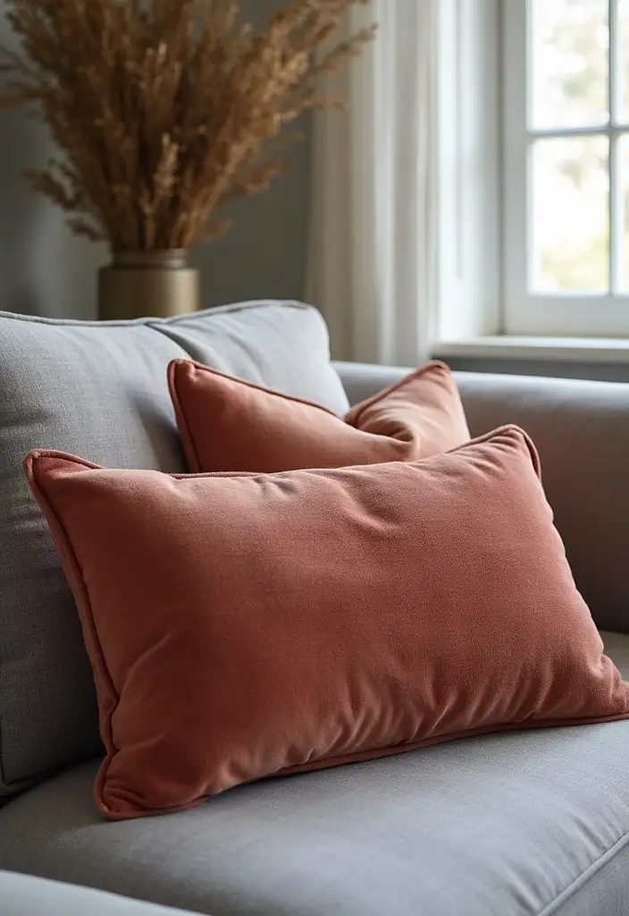25 Perfect Pillows for a Grey Sofa to Match Any Interior - 13. Soft Chenille Pillows