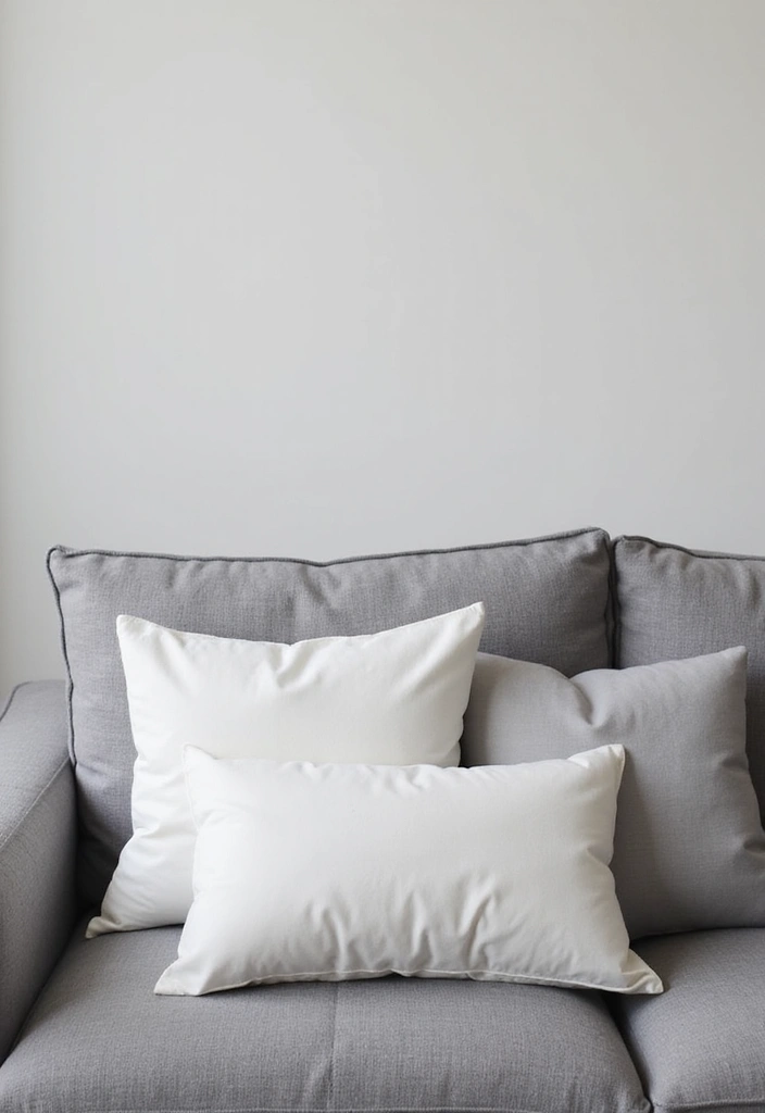 25 Perfect Pillows for a Grey Sofa to Match Any Interior - 19. Minimalist Soft Foam Pillows