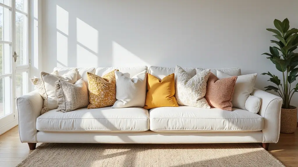 25 Pillows on White Couches That Brighten the Living Room