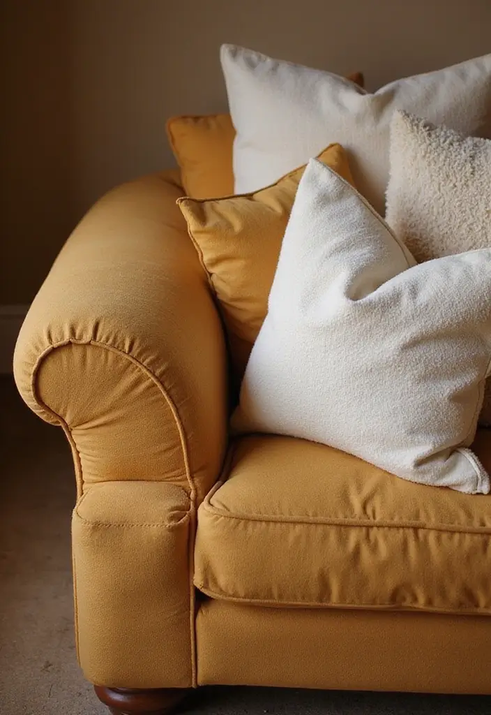 25 Tan Couch Pillow Ideas That Feel Neutral and Inviting 23 25 Tan Couch Pillow Ideas That Feel Neutral and Inviting - 23. Soft Microfiber Pillows