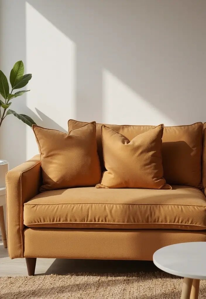 25 Tan Couch Pillow Ideas That Feel Neutral and Inviting 24 25 Tan Couch Pillow Ideas That Feel Neutral and Inviting - 24. Classic Solid Tan Pillows