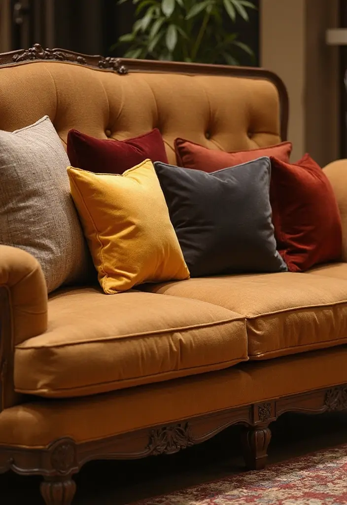 25 Tan Couch Pillow Ideas That Feel Neutral and Inviting 3 25 Tan Couch Pillow Ideas That Feel Neutral and Inviting - 3. Velvet Accent Pillows