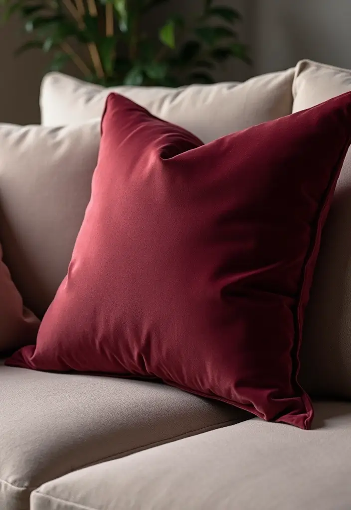 25 Throw Pillows for a Taupe Couch That Look Effortlessly Elegant 1 25 Throw Pillows for a Taupe Couch That Look Effortlessly Elegant - 1. Velvet Luxe