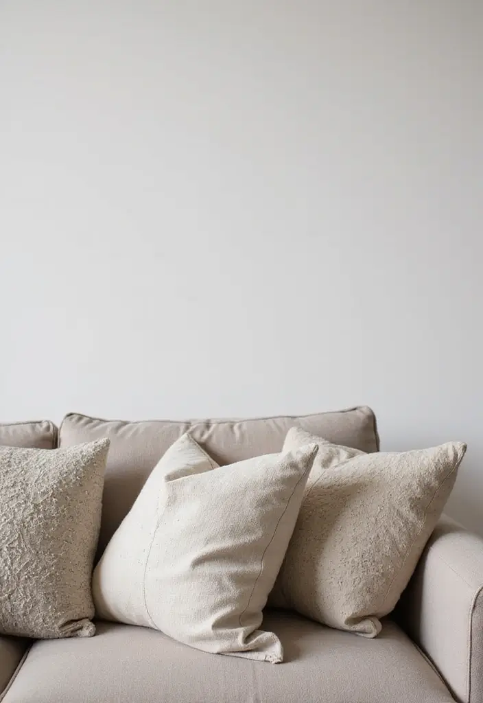 25 Throw Pillows for a Taupe Couch That Look Effortlessly Elegant 20 25 Throw Pillows for a Taupe Couch That Look Effortlessly Elegant - 20. Minimal Motifs