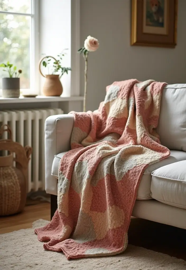 25 Throws on Sofas That Instantly Elevate Any Living Room 10 25 Throws on Sofas That Instantly Elevate Any Living Room - 10. Patchwork Throws for a Personal Touch