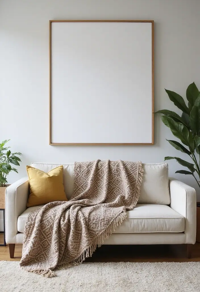 25 Throws on Sofas That Instantly Elevate Any Living Room 19 25 Throws on Sofas That Instantly Elevate Any Living Room - 19. Minimalist Geometric Patterns