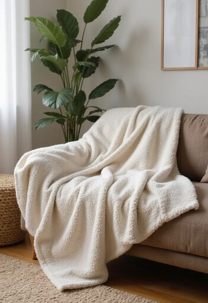 25 Throws on Sofas That Instantly Elevate Any Living Room 20 25 Throws on Sofas That Instantly Elevate Any Living Room - 20. Soft Microfiber