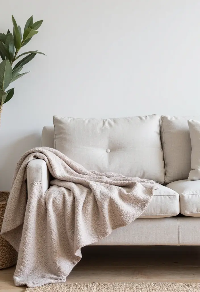 25 Throws on Sofas That Instantly Elevate Any Living Room 8 25 Throws on Sofas That Instantly Elevate Any Living Room - 8. Subtle Stripes