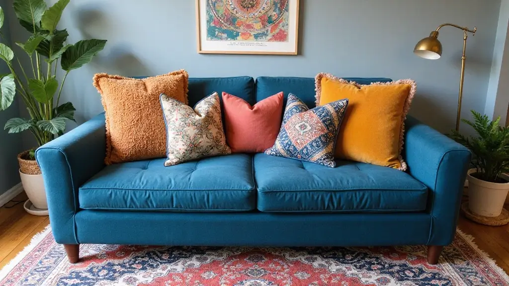 26 Blue Couch with Pillows Color Mixes You’ll Want to Copy