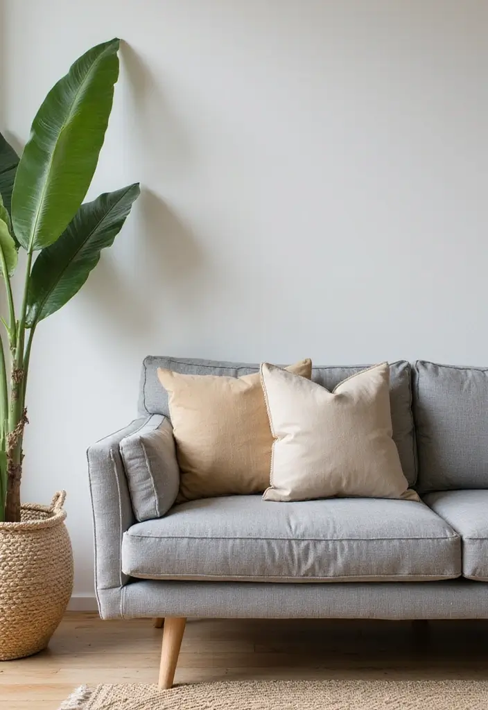 26 Grey Couch with Beige Pillows That Feel Perfectly Balanced 17 26 Grey Couch with Beige Pillows That Feel Perfectly Balanced - 17. Eco-Friendly Choices