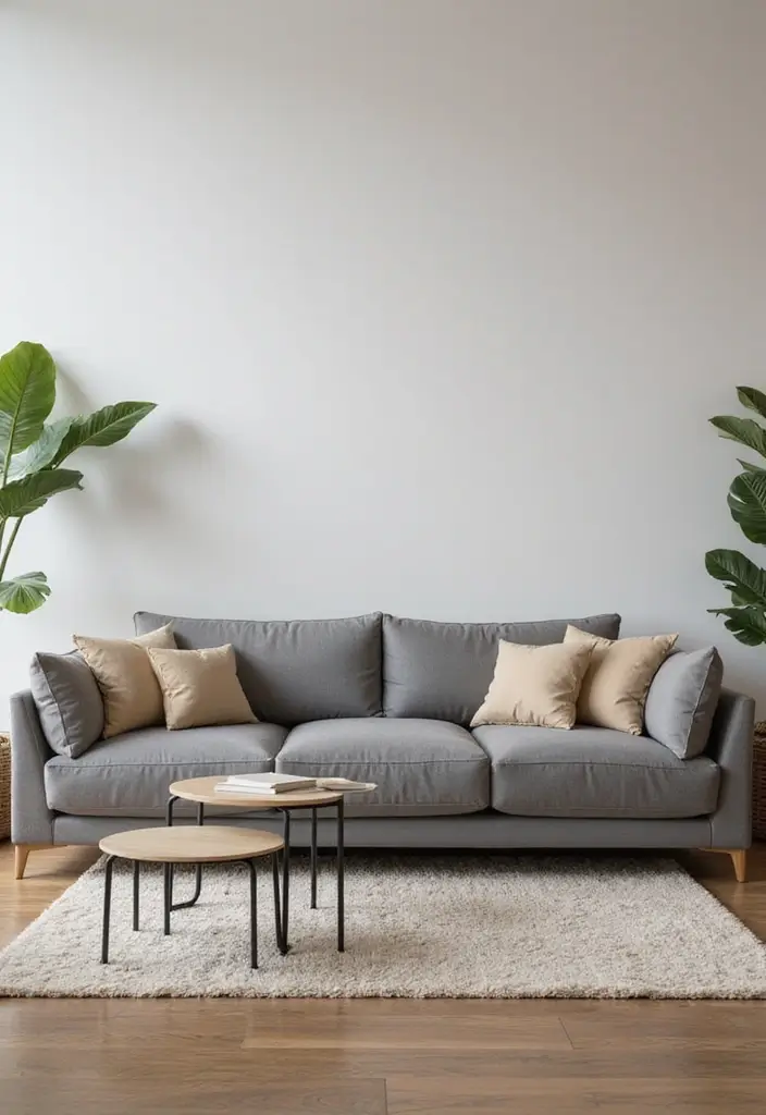 26 Grey Couch with Beige Pillows That Feel Perfectly Balanced 20 26 Grey Couch with Beige Pillows That Feel Perfectly Balanced - 20. Smart Furniture Arrangement