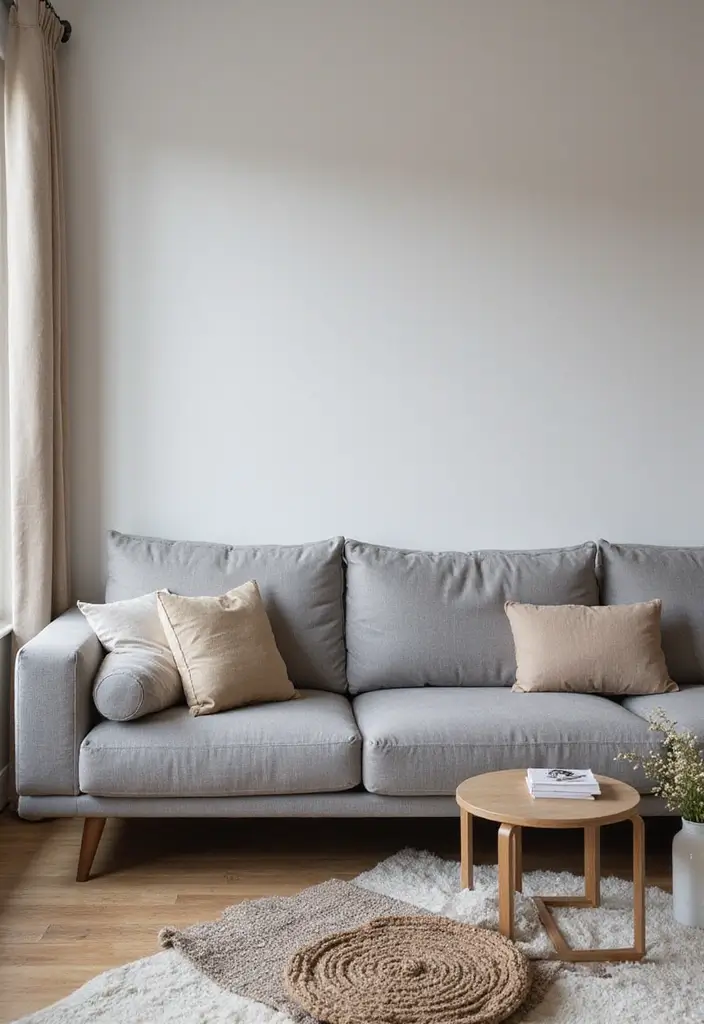 26 Grey Couch with Beige Pillows That Feel Perfectly Balanced 25 26 Grey Couch with Beige Pillows That Feel Perfectly Balanced - 25. Emphasizing Functionality