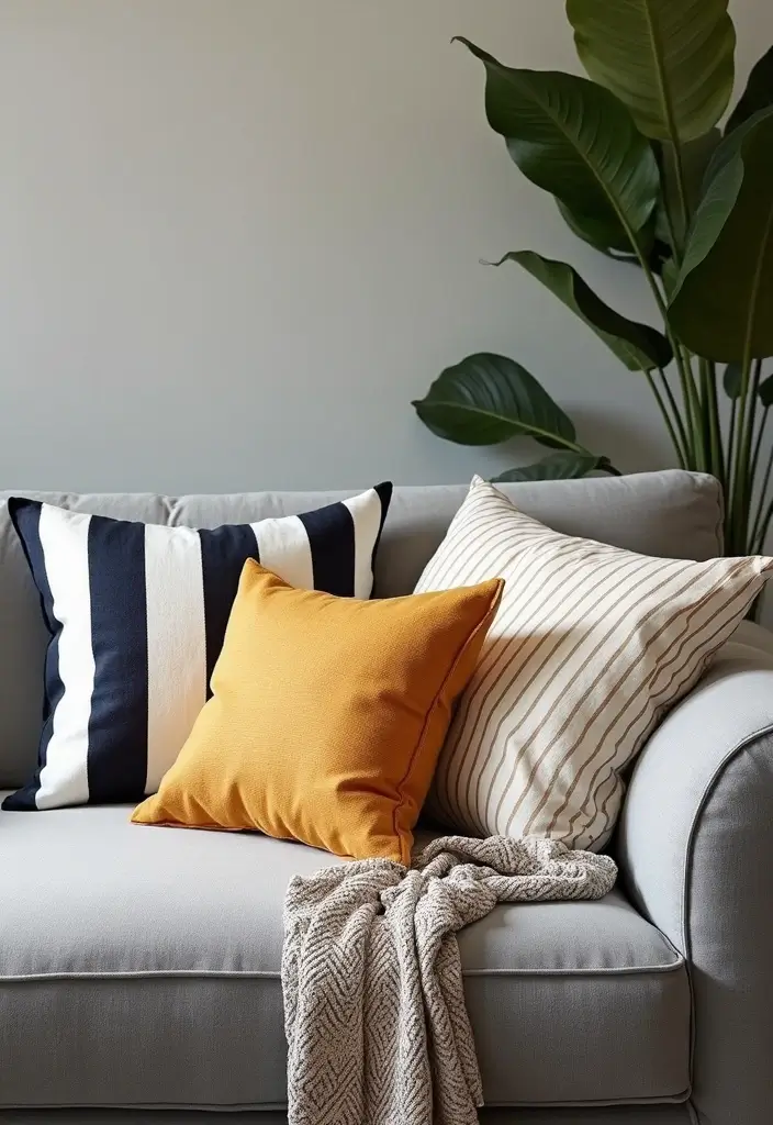26 Sims 4 CC Couch Pillows to Elevate Your Virtual Home Design 7 26 Sims 4 CC Couch Pillows to Elevate Your Virtual Home Design - 7. Striped Pillows