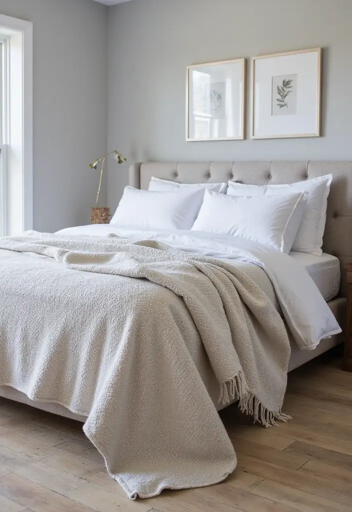 26 Throw Blanket and Pillow Ideas for Beds You’ll Love 24 26 Throw Blanket and Pillow Ideas for Beds You’ll Love - 24. Performance Fabrics for Durability
