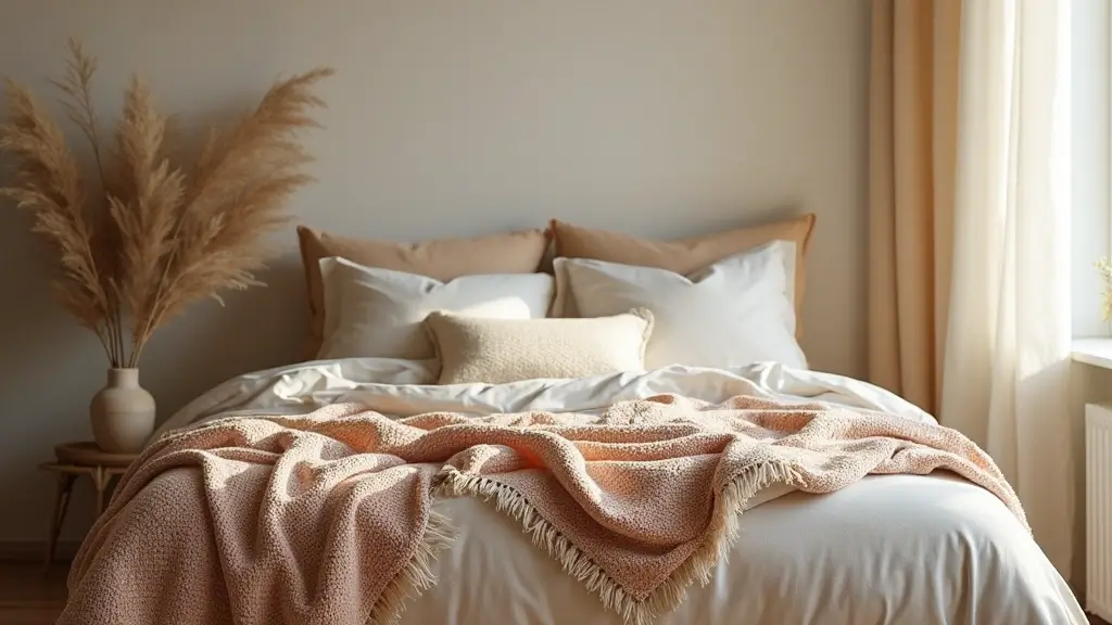26 Throw Blanket and Pillow Ideas for Beds You’ll Love
