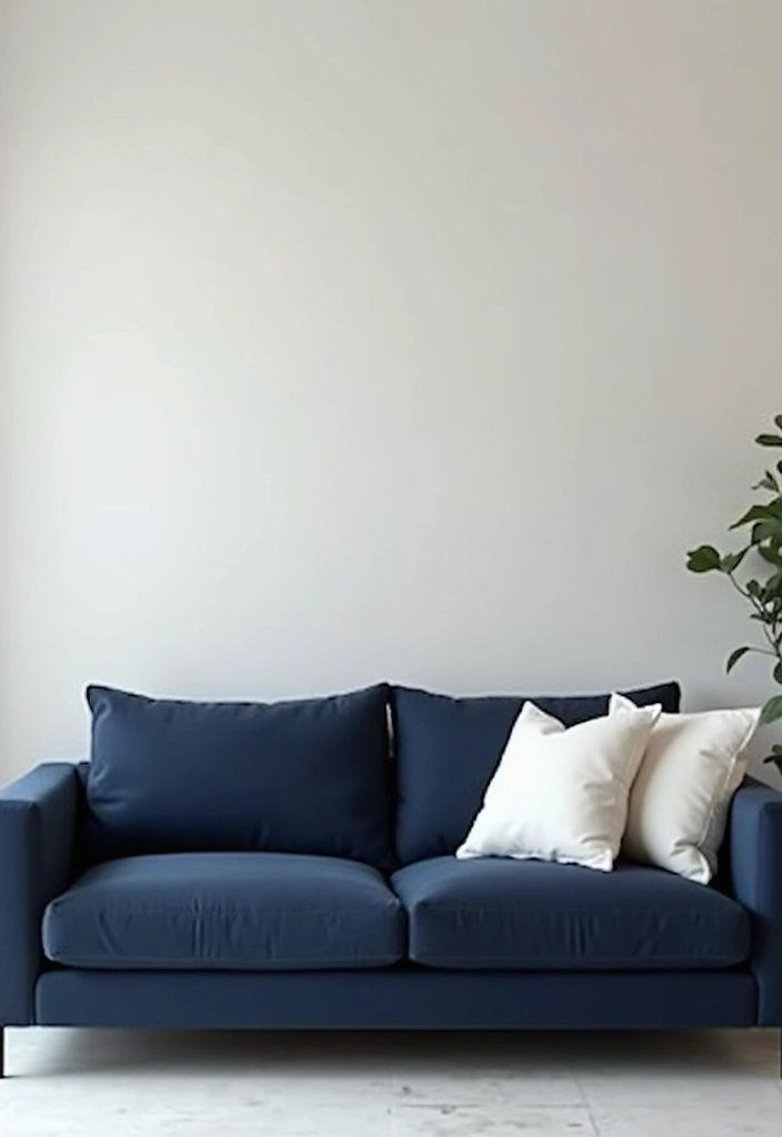 26 Throw Pillows for a Navy Blue Couch That Instantly Elevate Your Space 8 26 Throw Pillows for a Navy Blue Couch That Instantly Elevate Your Space - 8. Minimalist Neutrals
