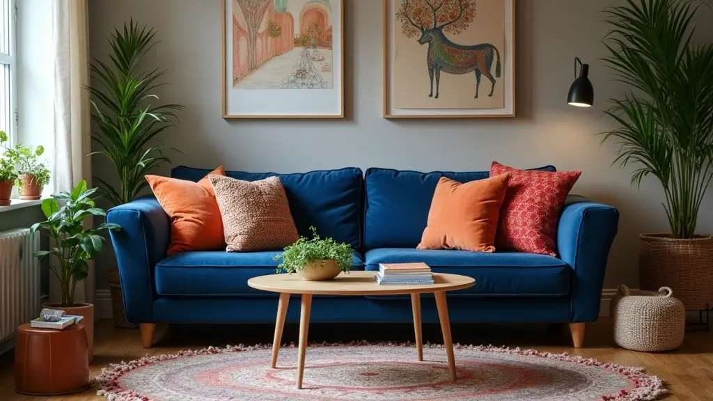 26 Throw Pillows for a Navy Blue Couch That Instantly Elevate Your Space