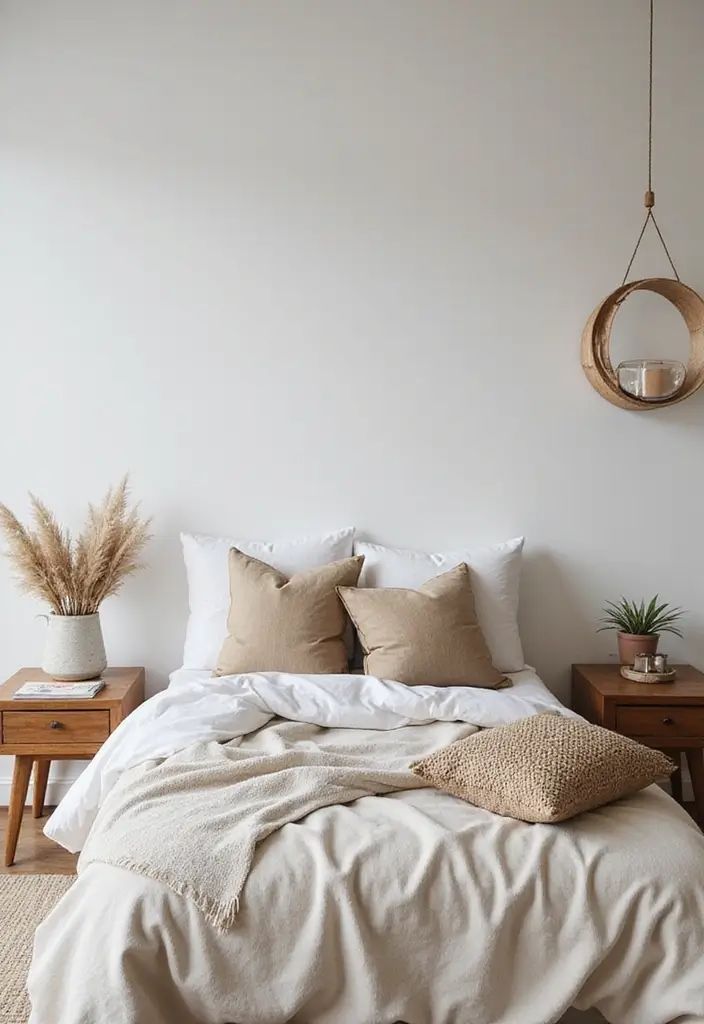 27 Decorative Pillows on Beds That Create a Luxe Look 19 27 Decorative Pillows on Beds That Create a Luxe Look - 19. Sustainability in Style