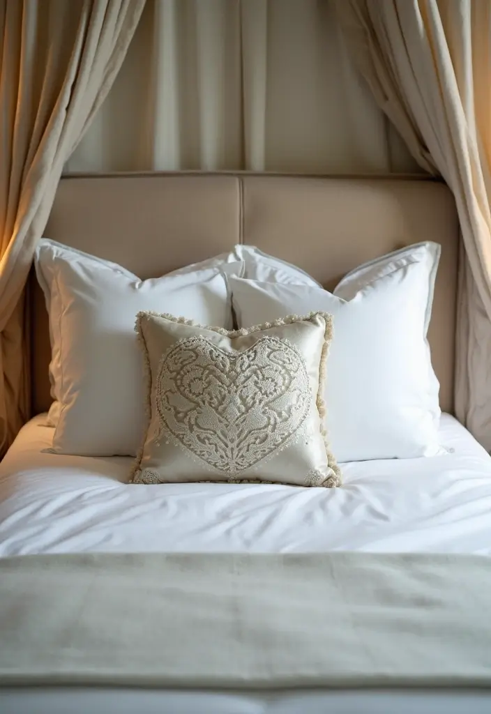 27 Decorative Pillows on Beds That Create a Luxe Look 27 27 Decorative Pillows on Beds That Create a Luxe Look - 27. The Finishing Touch