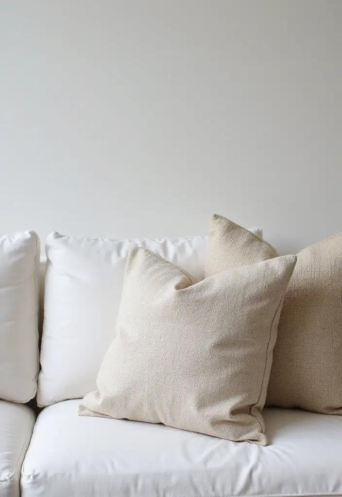 27 Pillows for a White Couch That Bring Warmth and Style 27 27 Pillows for a White Couch That Bring Warmth and Style - 27. Sustainable Styles