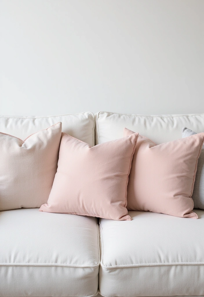 27 Pillows for a White Couch That Bring Warmth and Style 4 27 Pillows for a White Couch That Bring Warmth and Style - 4. Soft Pastels