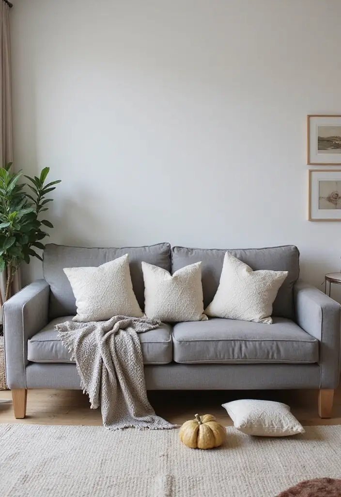27 Pillows on Gray Couches That Always Look Stylish 24 27 Pillows on Gray Couches That Always Look Stylish - 24. Quilted Comfort