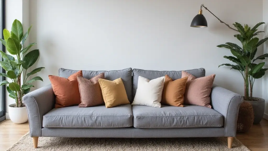 27 Pillows on Gray Couches That Always Look Stylish
