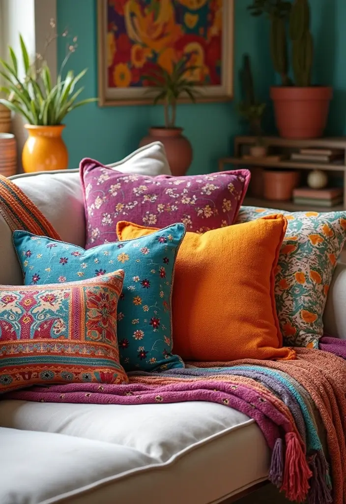 27 Sofa Decorating Ideas with Pillows That Transform Your Space 1 27 Sofa Decorating Ideas with Pillows That Transform Your Space - 1. Embrace the Power of Color