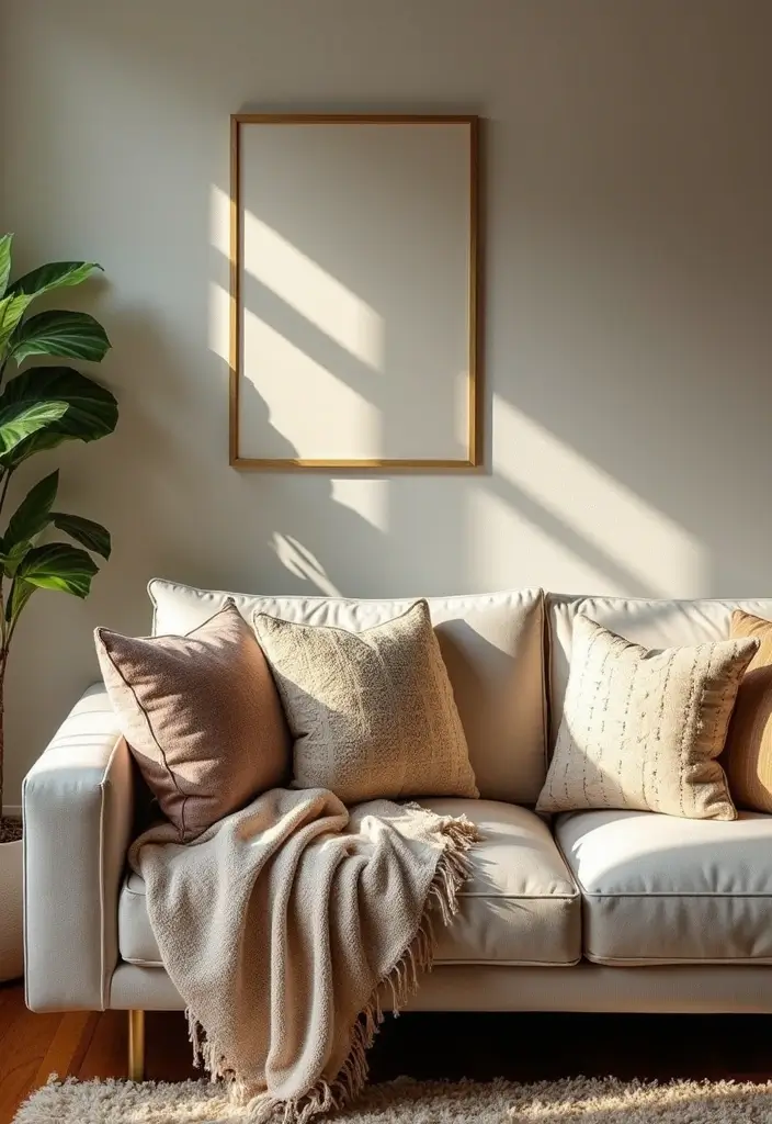 27 Sofa Decorating Ideas with Pillows That Transform Your Space 13 27 Sofa Decorating Ideas with Pillows That Transform Your Space - 13. Layering with Throws