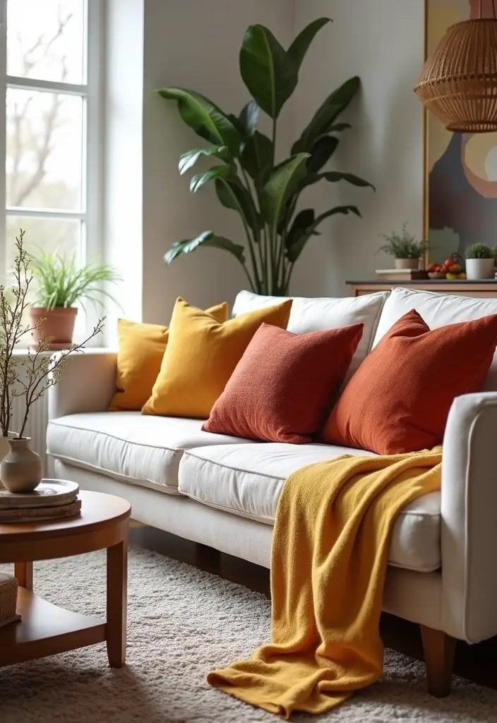 27 Sofa Decorating Ideas with Pillows That Transform Your Space 16 27 Sofa Decorating Ideas with Pillows That Transform Your Space - 16. Consider the Sofa Shape