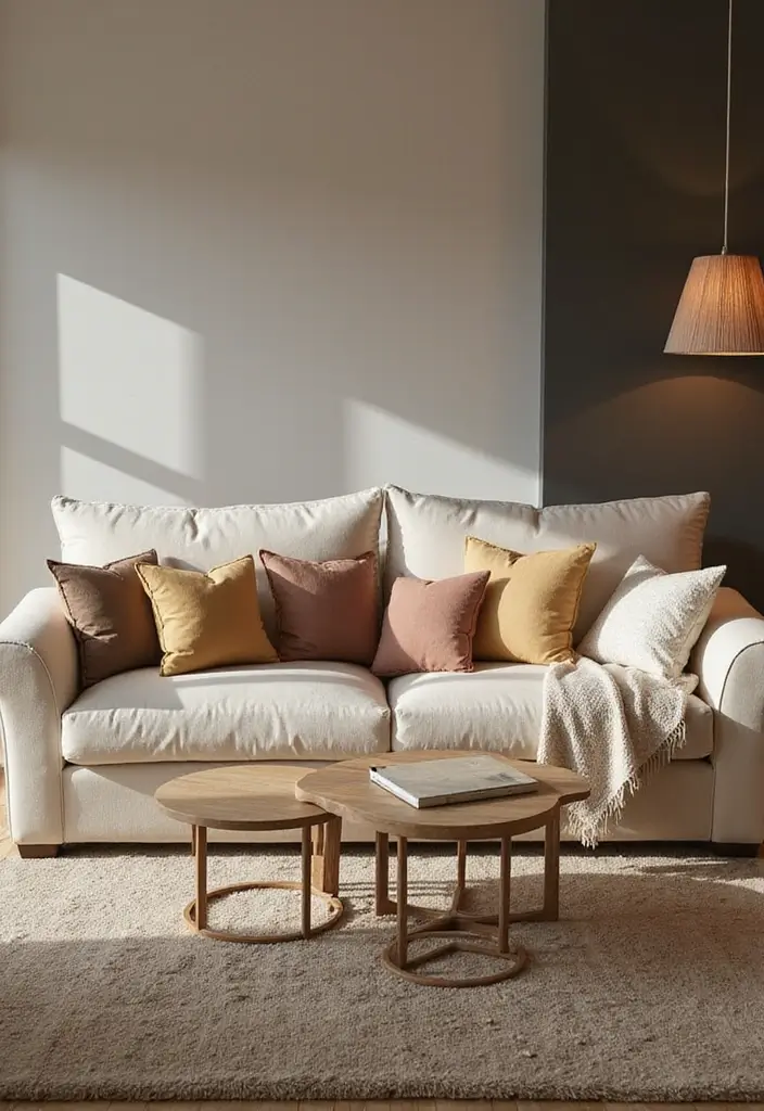 27 Sofa Decorating Ideas with Pillows That Transform Your Space 18 27 Sofa Decorating Ideas with Pillows That Transform Your Space - 18. Play with Layering Techniques