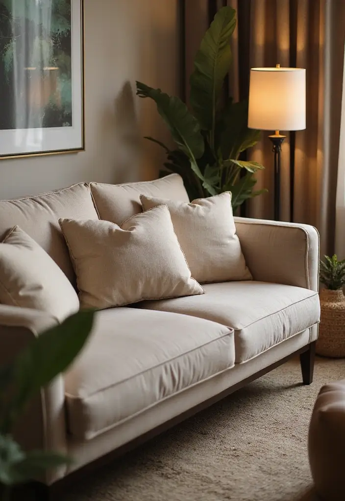 27 Sofa Decorating Ideas with Pillows That Transform Your Space 24 27 Sofa Decorating Ideas with Pillows That Transform Your Space - 24. Comfort Meets Style