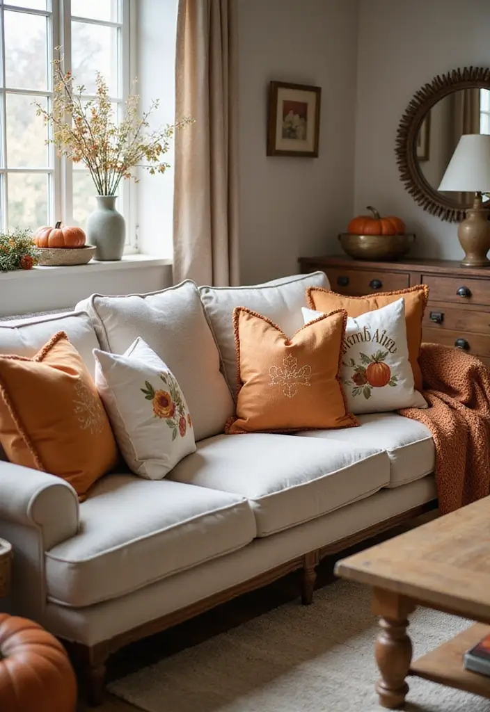 27 Sofa Decorating Ideas with Pillows That Transform Your Space 7 27 Sofa Decorating Ideas with Pillows That Transform Your Space - 7. Seasonal Switch-Ups