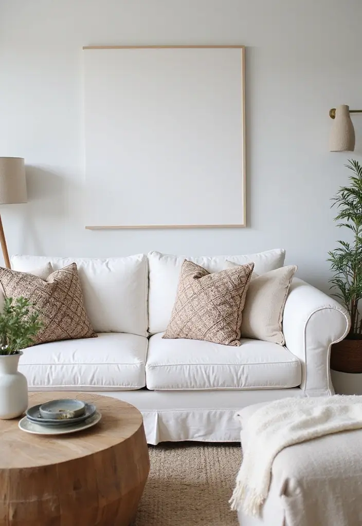 27 White Couch Pillow Ideas for a Clean Modern Feel 20 27 White Couch Pillow Ideas for a Clean Modern Feel - 20. Patterned Quilted Pillows
