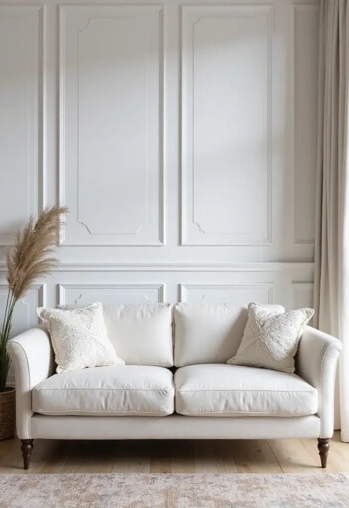 27 White Couch Pillow Ideas for a Clean Modern Feel 25 27 White Couch Pillow Ideas for a Clean Modern Feel - 25. Intricate Lace Detailing
