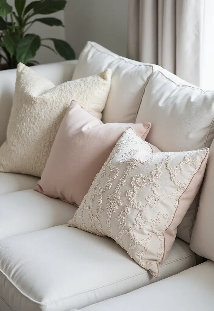 27 White Couch with Colorful Pillows Bright and Playful Decor Ideas 20 27 White Couch with Colorful Pillows Bright and Playful Decor Ideas - 20. Layered Color Pops