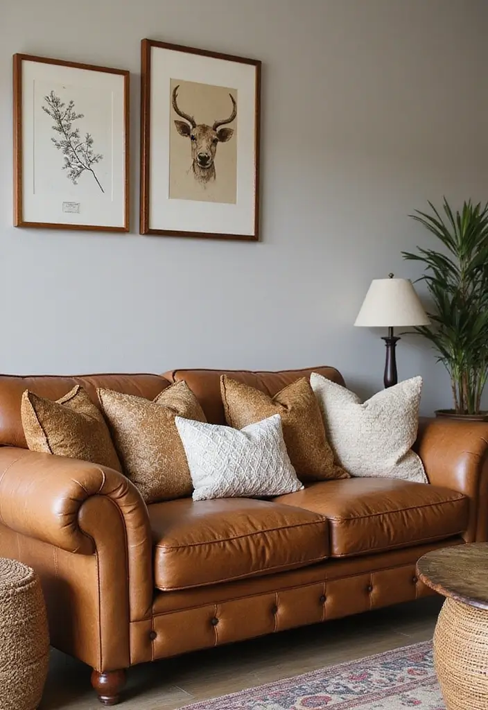 28 Brown Leather Couch Pillow Ideas That Add Texture and Warmth 29 28 Brown Leather Couch Pillow Ideas That Add Texture and Warmth - Conclusion