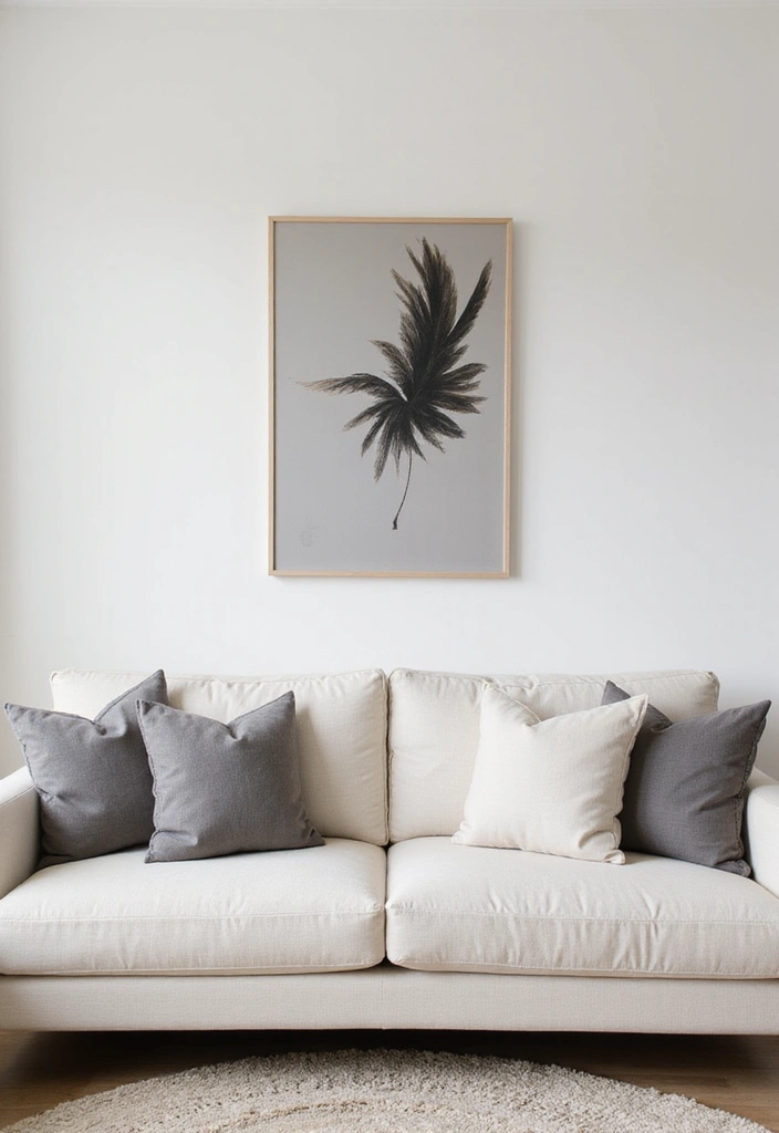 28 Cream Couch Pillow Color Schemes That Feel Calm and Modern 8 28 Cream Couch Pillow Color Schemes That Feel Calm and Modern - 8. Neutral Greys and Cream