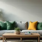 28 Gray Couch with Green Pillows Combinations That Feel Inviting