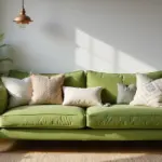 28 Green Couch with Pillows Ideas for a Fresh Cozy Vibe