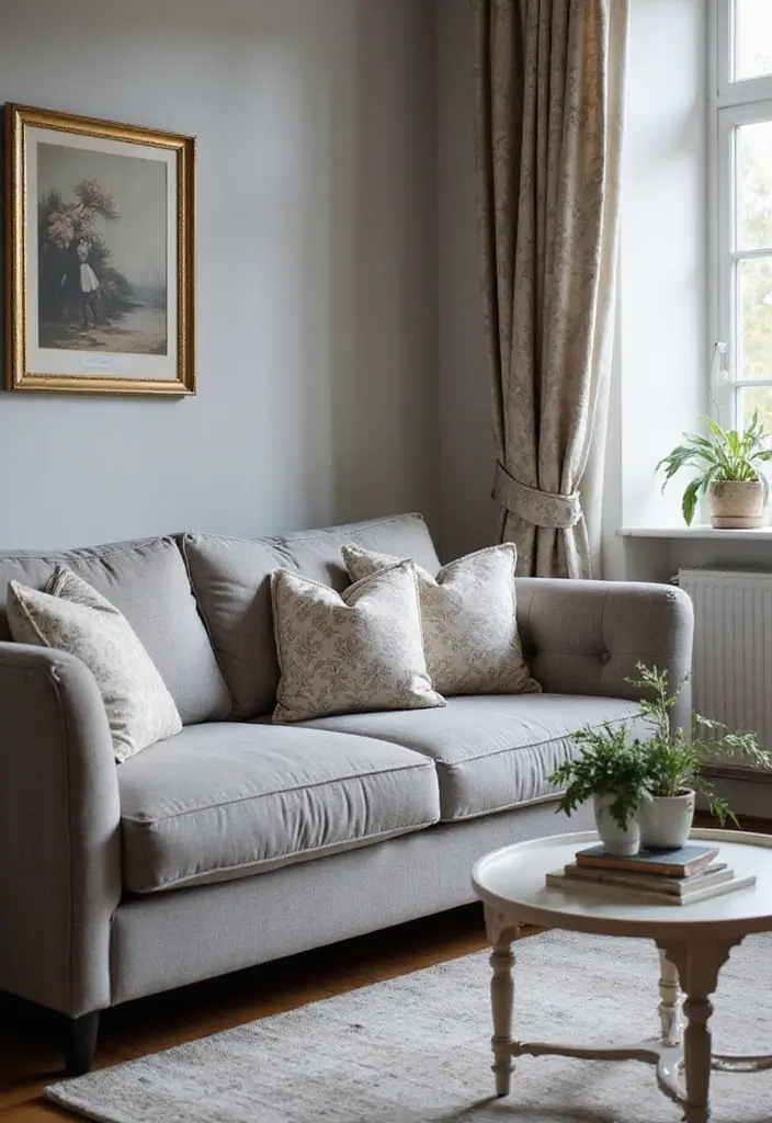 28 Grey Couch with Pillows Combinations You’ll Love 24 28 Grey Couch with Pillows Combinations You’ll Love - 24. Timeless Classics