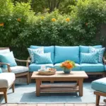 28 Outdoor Pillow Color Schemes in Blue for a Fresh Summer Look