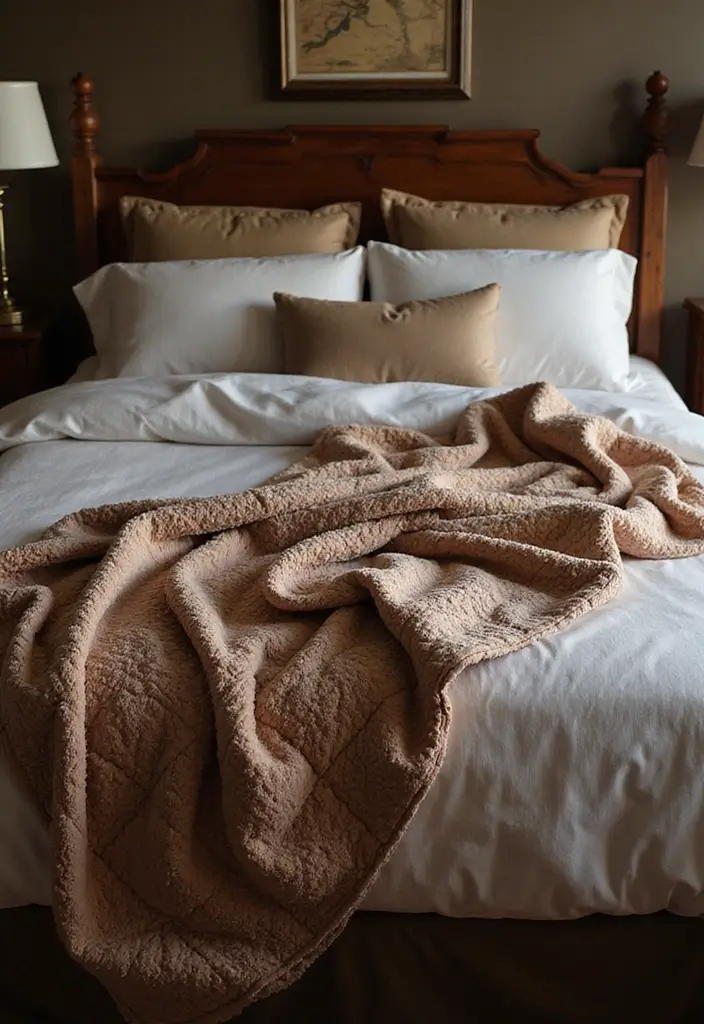28 Quilted Bed Throw Ideas for Warmth and Texture 12 28 Quilted Bed Throw Ideas for Warmth and Texture - 12. Heavyweight Quilt for Winter Warmth